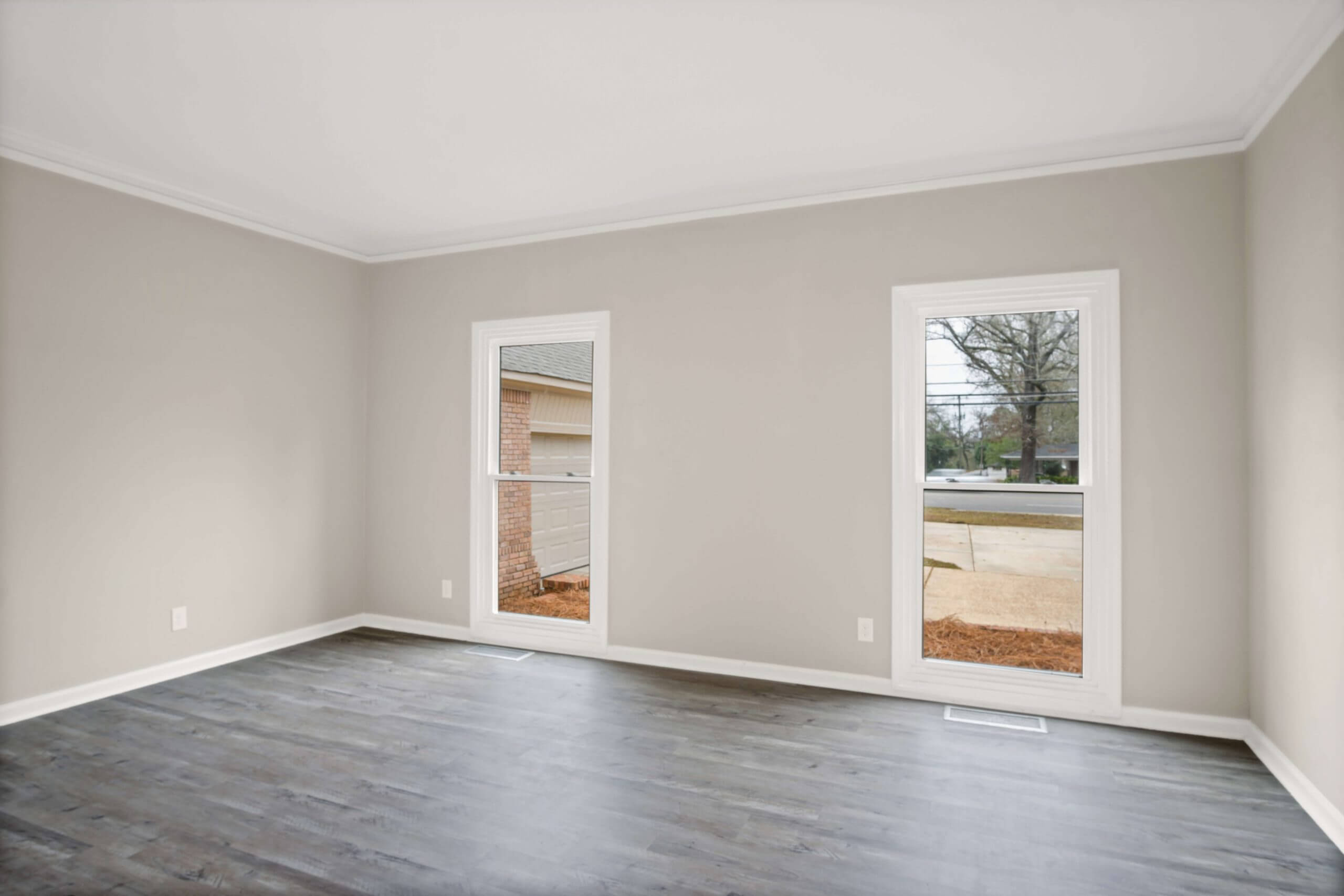 Before dust spot removal in real estate photo editing